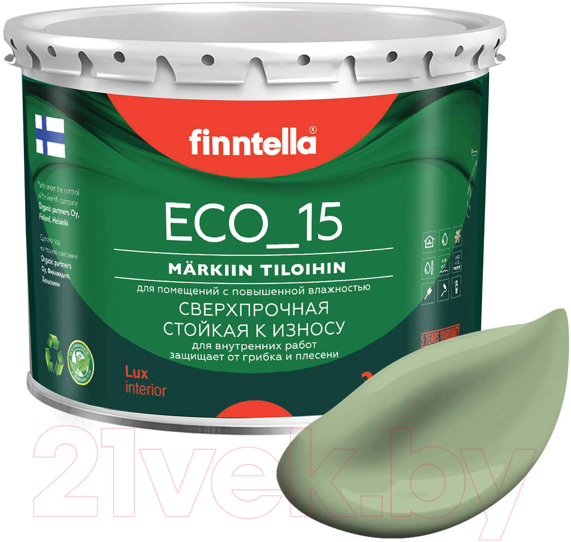 Краска Finntella Eco 15 Sypressi / F-10-1-3-FL026