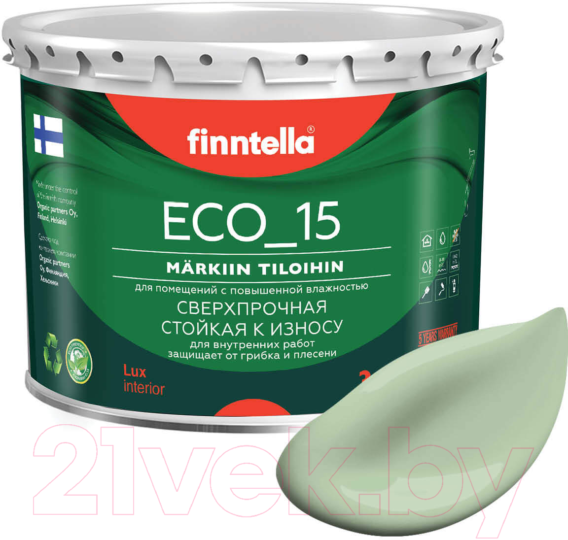 Краска Finntella Eco 15 Omena / F-10-1-3-FL027