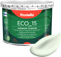 Краска Finntella Eco 15 Kalpea / F-10-1-3-FL029 (2.7л, бледно-зеленый) - 