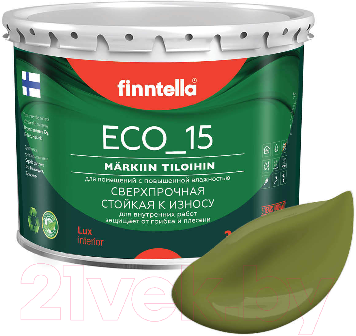 Краска Finntella Eco 15 Ruoho / F-10-1-3-FL030