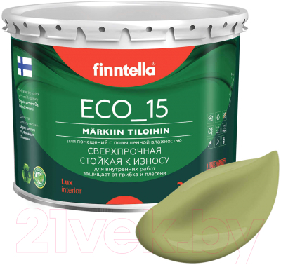 Краска Finntella Eco 15 Metsa / F-10-1-3-FL032 (2.7л, зеленый)