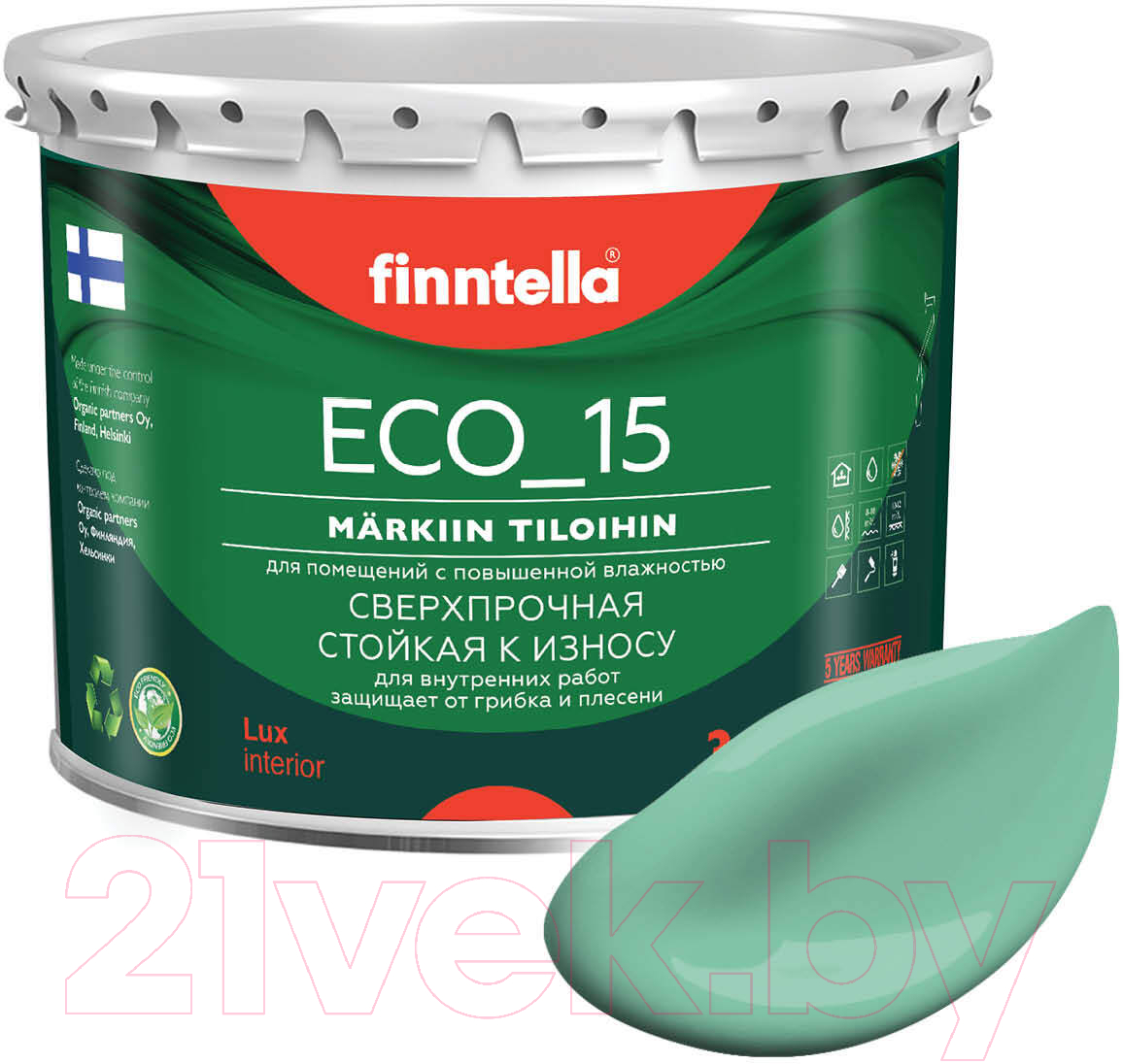 Краска Finntella Eco 15 Viilea / F-10-1-3-FL037