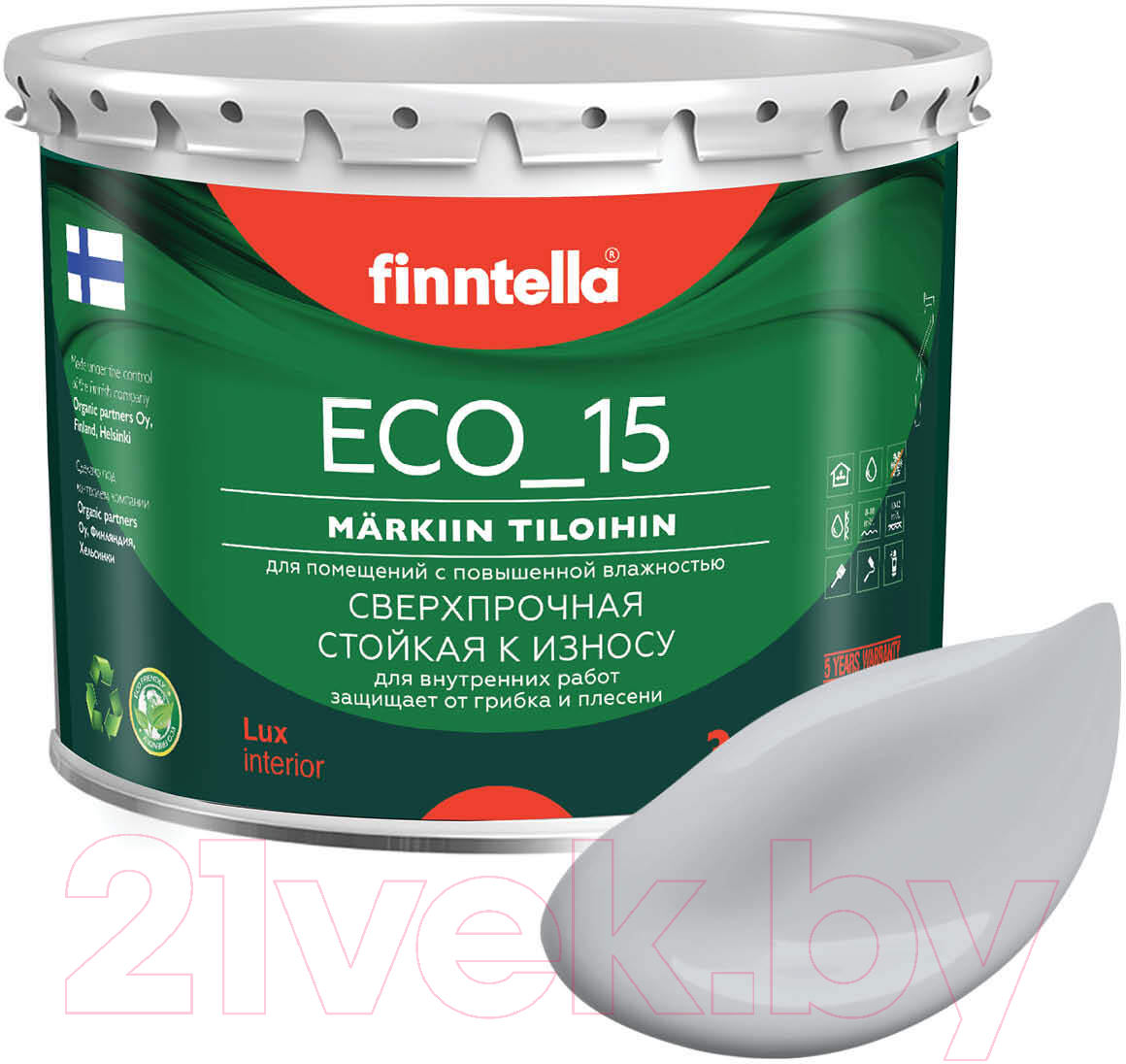 Краска Finntella Eco 15 Tuuli / F-10-1-3-FL047