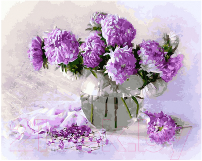 Картина по номерам PaintBoy Фиолетовый букет / GX30854