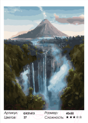 Картина по номерам PaintBoy Водопад в Индонезии / GX31413