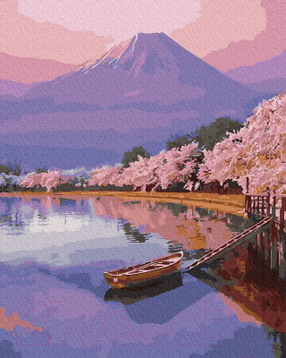 Картина по номерам PaintBoy Озеро в Японии / GX32542