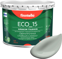 Краска Finntella Eco 15 Poly / F-10-1-3-FL053 (2.7л, серо-зеленый) - 
