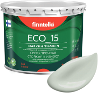 Краска Finntella Eco 15 Akaatti / F-10-1-3-FL057 (2.7л, светло серо-зеленый) - 