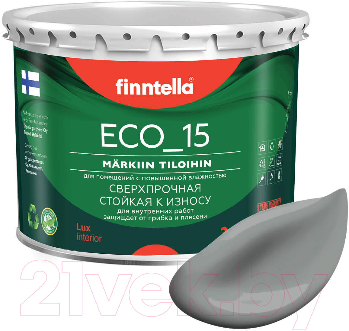 Краска Finntella Eco 15 Tiina / F-10-1-3-FL058