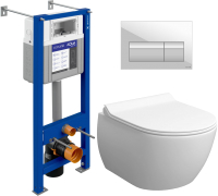 

Унитаз подвесной с инсталляцией Керамин, Эридан R СК + 40/63475 + P-BU-PRE/Wh