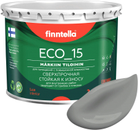 Краска Finntella Eco 15 Kivia / F-10-1-3-FL059 (2.7л, серый) - 