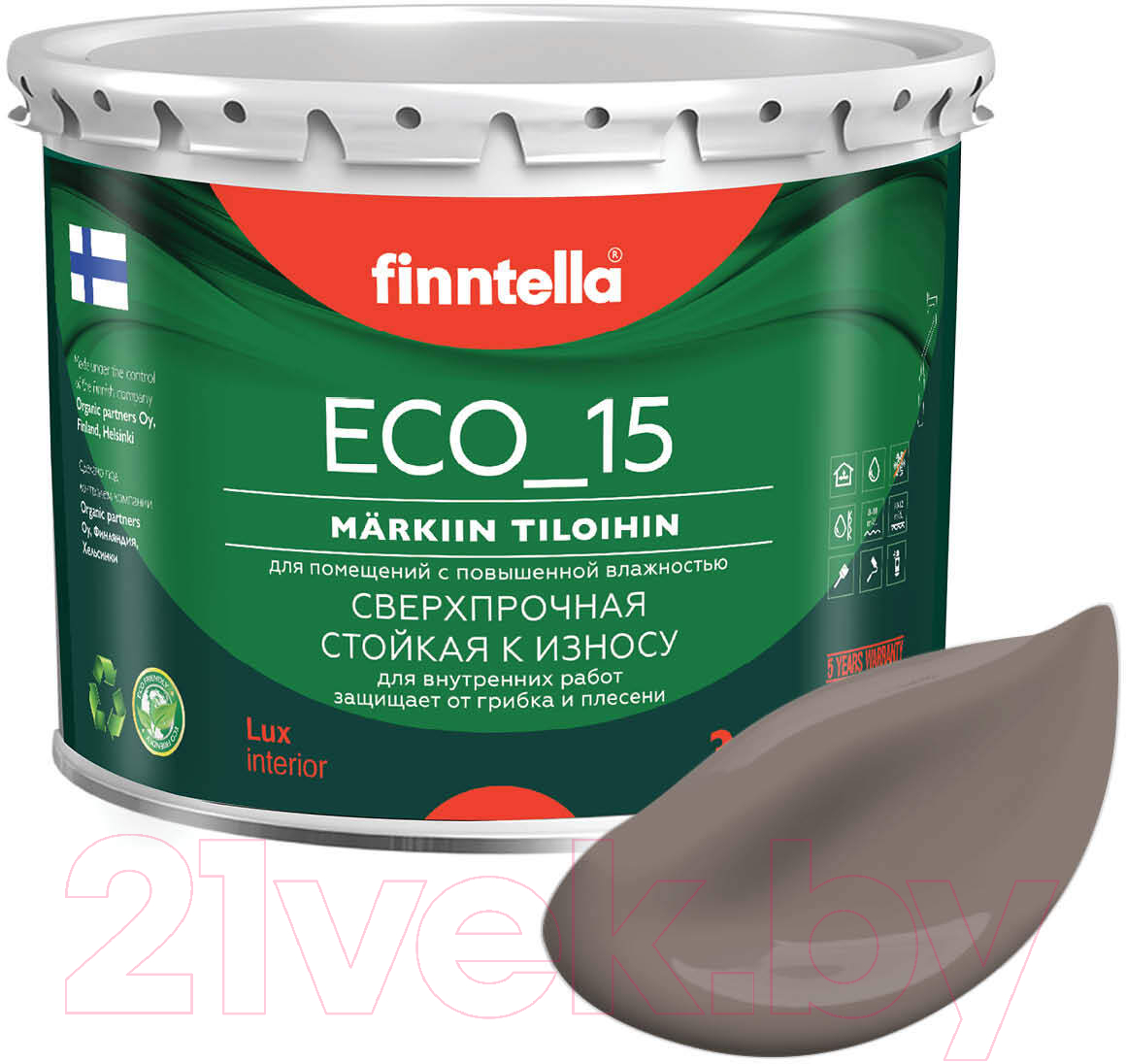 Краска Finntella Eco 15 Maitosuklaa / F-10-1-3-FL074