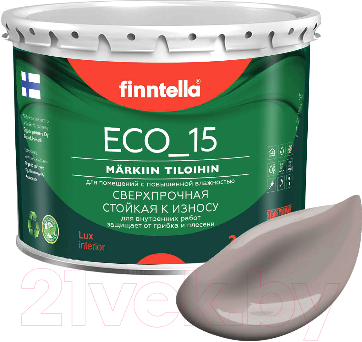 Краска Finntella Eco 15 Kaakao / F-10-1-3-FL075