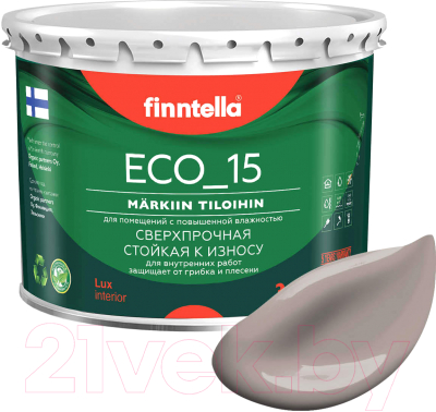 Краска Finntella Eco 15 Kaakao / F-10-1-3-FL075 (2.7л, светло-коричневый)