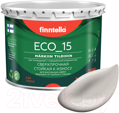 Краска Finntella Eco 15 Vuoret / F-10-1-3-FL076 (2.7л, теплый серо-коричневый)