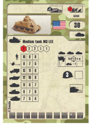 Сборная модель Звезда Американский танк М3 Ли / 6264