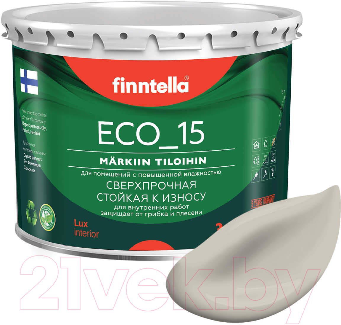 Краска Finntella Eco 15 Sansa / F-10-1-3-FL083