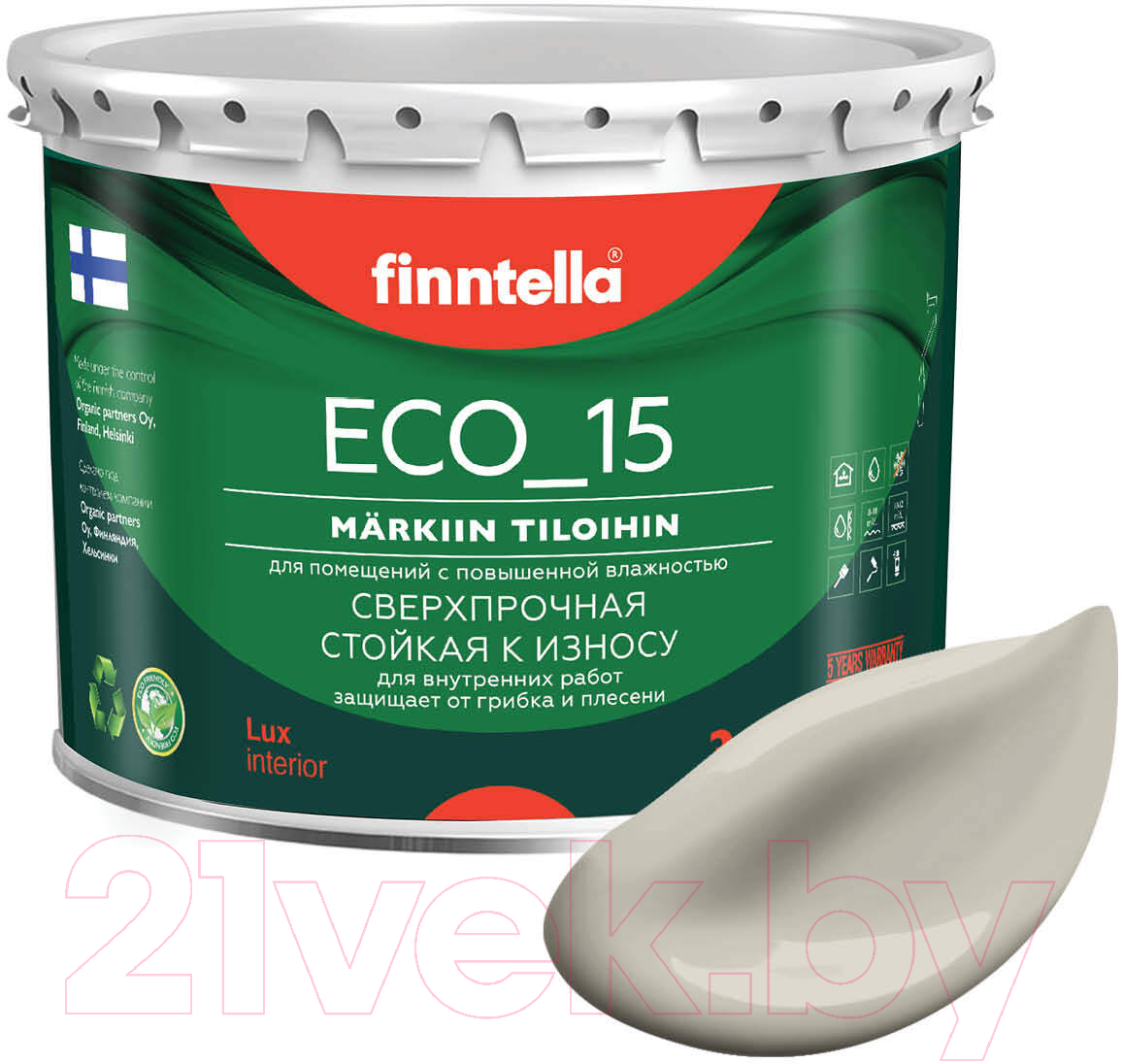 Краска Finntella Eco 15 Tina / F-10-1-3-FL084