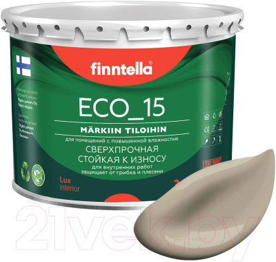 Краска Finntella Eco 15 Taos / F-10-1-3-FL087 (2.7л, бежевый хаки)