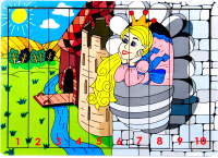 Развивающая игра Сибирские игрушки Логические палочки Принцесса в замке / 133104 - 