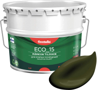 Краска Finntella Eco 15 Kombu / F-10-1-9-FL020 (9л, буро-зеленый) - 