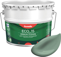 Краска Finntella Eco 15 Naamiointi / F-10-1-9-FL041 (9л, зеленый хаки) - 