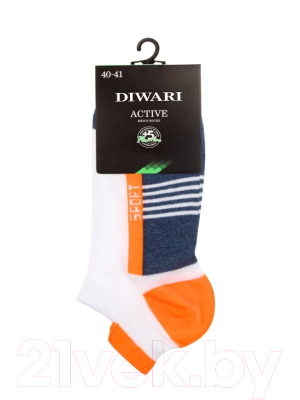 Носки Diwari Active 083 (р.29, джинс/оранжевый)