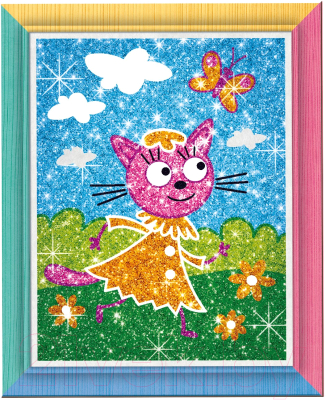 Изображение товара Набор для творчества Фантазер Фреска с блестками. Три кота Лапочка Лето / 405136