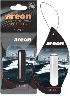 Ароматизатор автомобильный Areon Sport Lux Liquid Silver / ARE-LX02 (5мл)