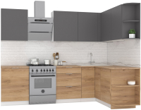 

Готовая кухня Интермебель, Микс Топ-13 2.1x1.5м правая