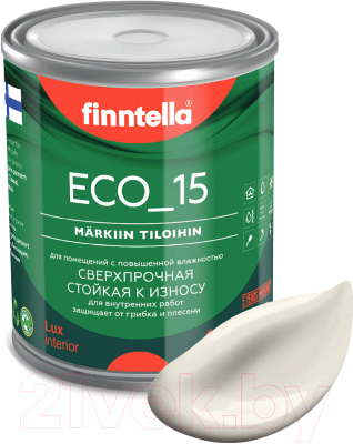Краска Finntella Eco 15 Kuiskaus / F-10-1-1-FL093 (900мл, светло-бежевый)