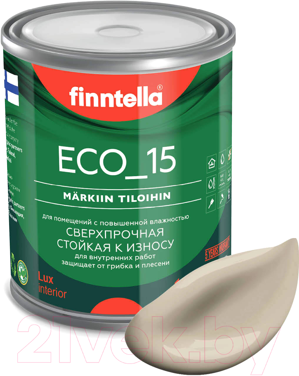 Краска Finntella Eco 15 Norsunluu / F-10-1-1-FL097