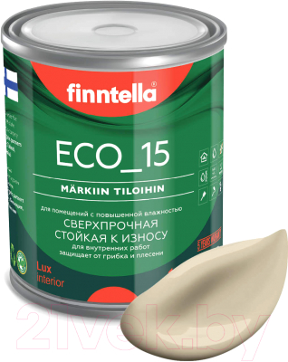 Краска Finntella Eco 15 Kevyt Savi / F-10-1-1-FL099 (900мл, бежевый)