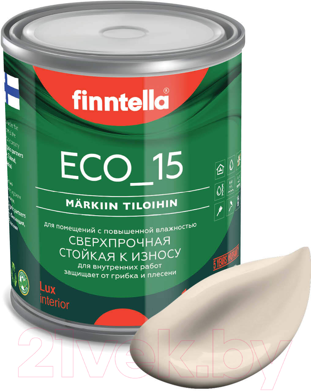 Краска Finntella Eco 15 Silkki / F-10-1-1-FL101