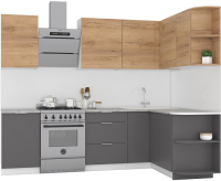 

Готовая кухня Интермебель, Микс Топ-15 2x1.6м правая