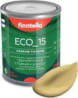 Краска Finntella Eco 15 Syksy / F-10-1-1-FL117 (900мл, приглушенный желтый) - 