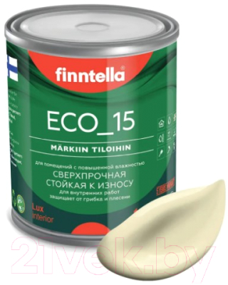 Краска Finntella Eco 15 Ivory / F-10-1-1-FL120 (900мл, светло-желтый)