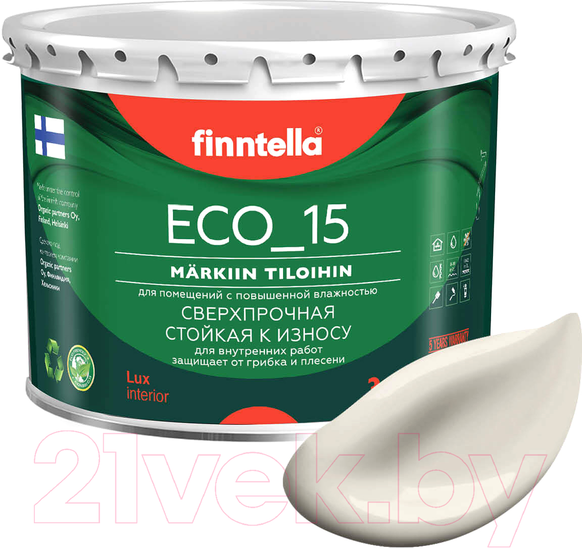 Краска Finntella Eco 15 Kuiskaus / F-10-1-3-FL093