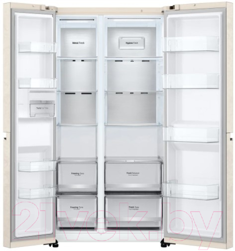 Холодильник с морозильником LG GC-B257SEZV