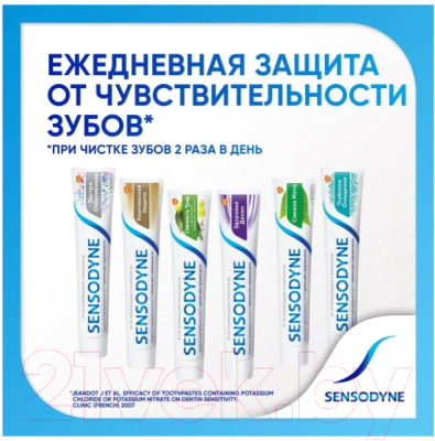 Зубная паста Sensodyne Свежая мята с фтором (50мл)