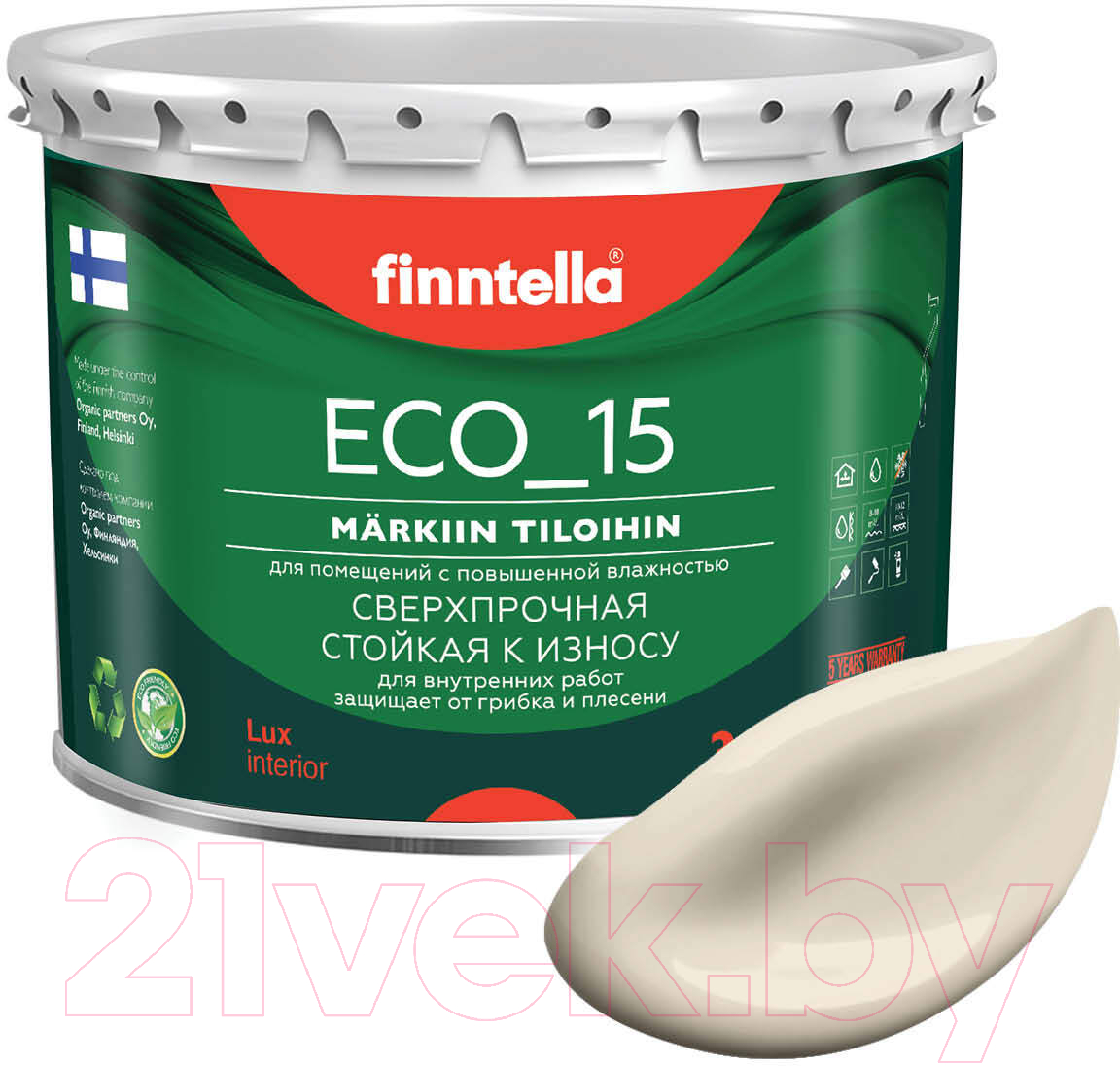 Краска Finntella Eco 15 Liinavaatteet / F-10-1-3-FL094