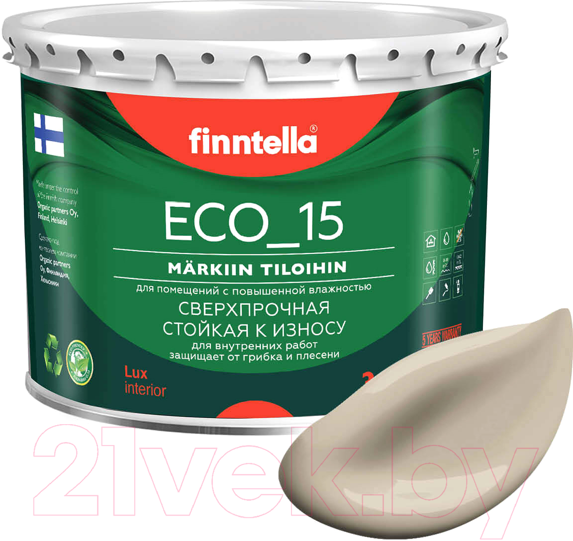 Краска Finntella Eco 15 Norsunluu / F-10-1-3-FL097