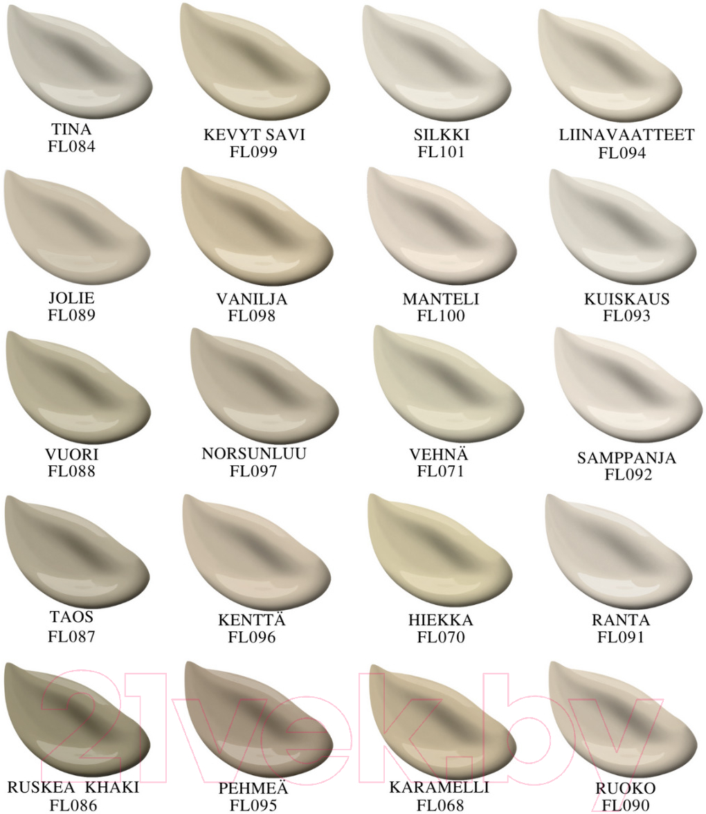 Краска Finntella Eco 15 Norsunluu / F-10-1-3-FL097 (2.7л, бежевый)