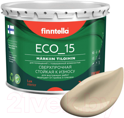 Краска Finntella Eco 15 Vanilja / F-10-1-3-FL098 (2.7л, бежевый)