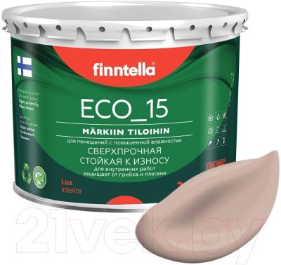 Краска Finntella Eco 15 Jauhe / F-10-1-3-FL102 (2.7л, теплый бежевый)
