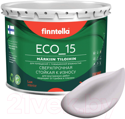 Краска Finntella Eco 15 Helmi / F-10-1-3-FL108 (2.7л, бледно-лиловый)