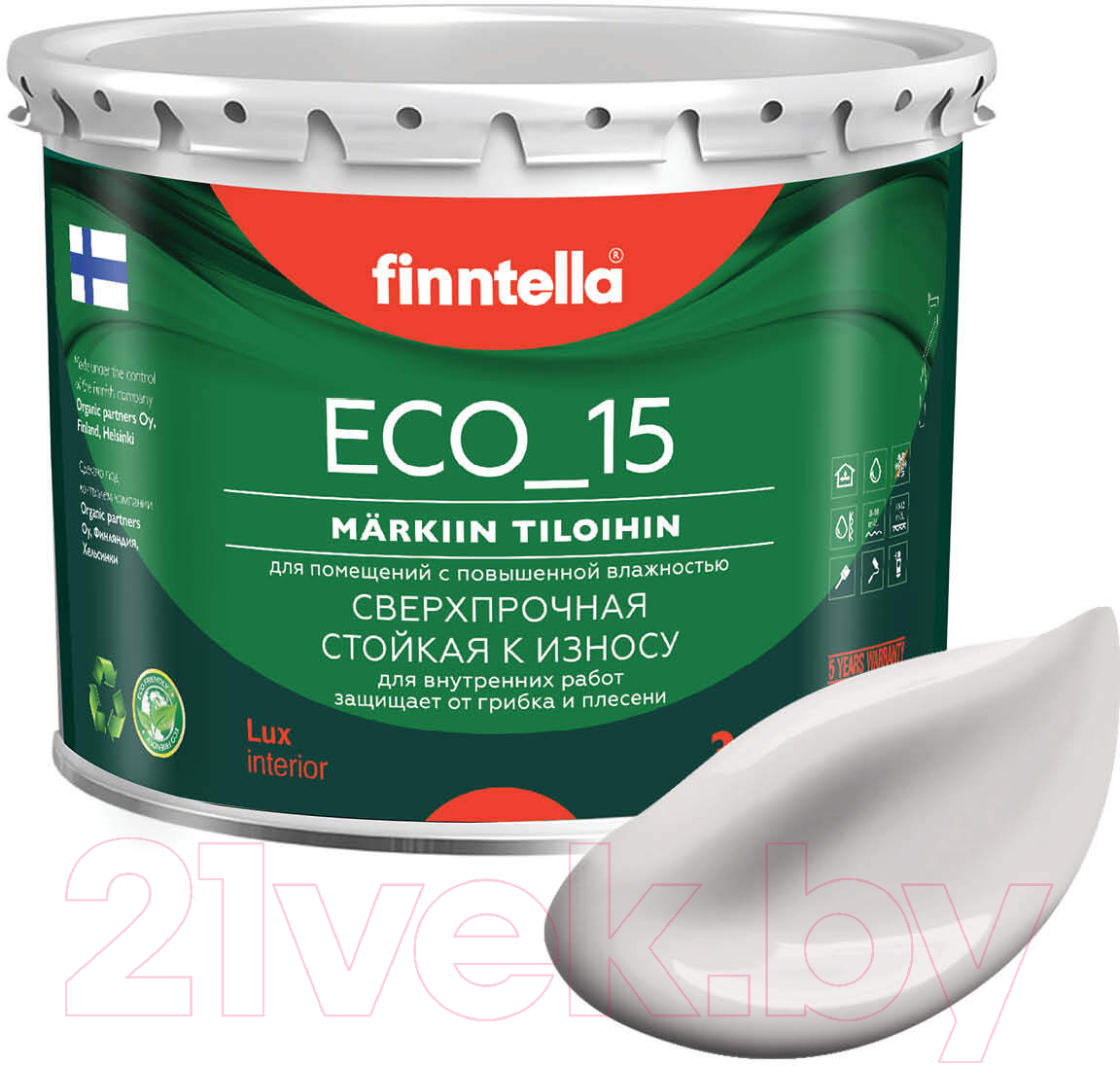 Краска Finntella Eco 15 Arkuus / F-10-1-3-FL110