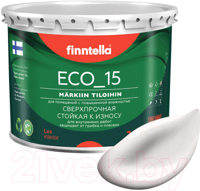 Краска Finntella Eco 15 Maito / F-10-1-3-FL112 (2.7л, молочно-белый)