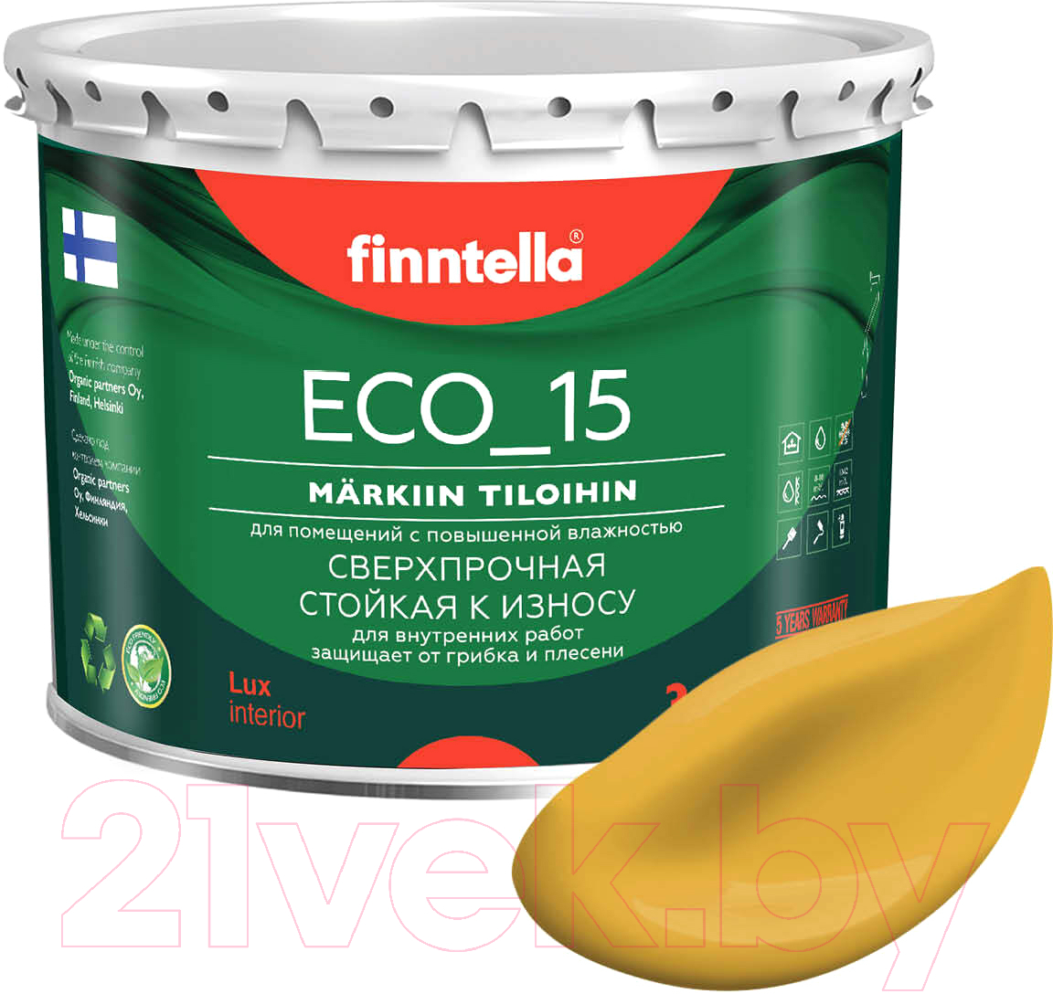 Краска Finntella Eco 15 Okra / F-10-1-3-FL113