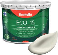 Краска Finntella Eco 15 Albiino / F-10-1-3-FL123 (2.7л, бледно серо-желтый) - 